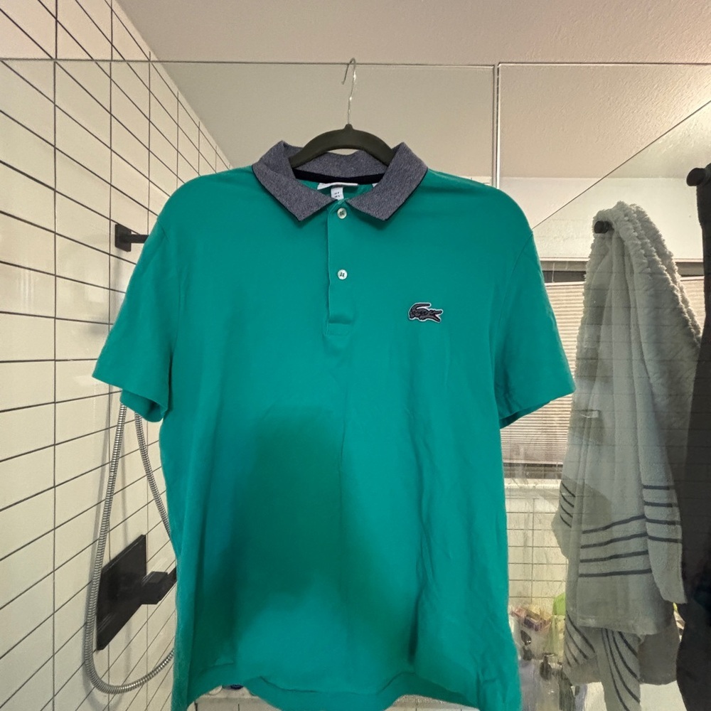 Lacoste Men's Green Polo Shirt